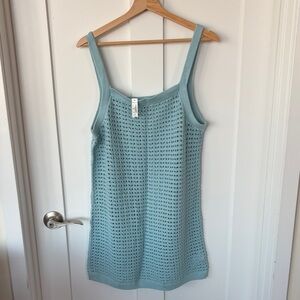 NWT Madewell Sky Blue Crochet Swim Cover Up Dress